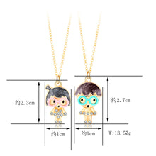 Load image into Gallery viewer, Boy girl children magnets attract necklace
