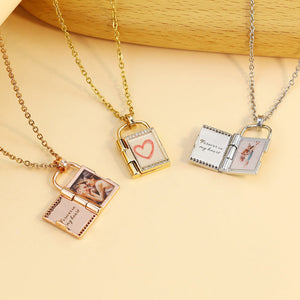 Custom Photo Frame Openabl Necklace Best Memories of Family BFF Couples