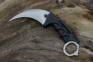 CSGO Karambit Combat Knife Fixed Blade Hawkbill Neck Doppler NEW