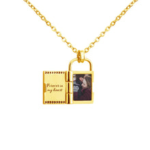 Load image into Gallery viewer, Custom Photo Frame Openabl Necklace Best Memories of Family BFF Couples
