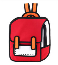 Load image into Gallery viewer, 2D Drawing Backpack Cute Student SchoolBag
