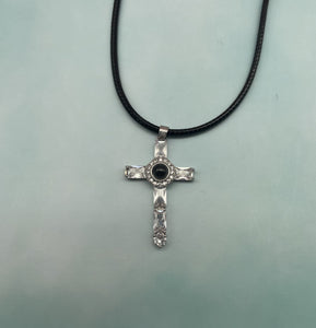Modische Kreuz-Vater-Beten-Projektions-Kristall-Halskette