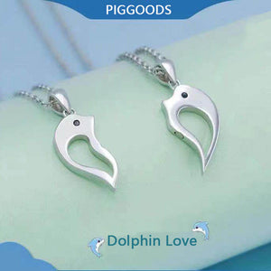 PIGGOODS Dolphin Love Magnetic Necklaces