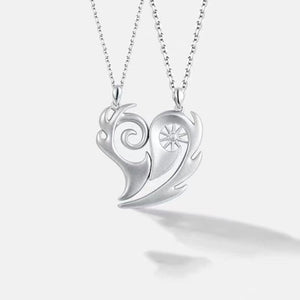 Herz-Magnet-Anhänger-Halskette für Frauen, Valentinstag, Schmuck, Geschenk