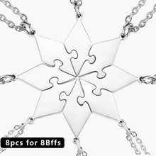 Cargar imagen en el visor de la galería, 3-10 PCS / Set BFF Family Puzzle Colgante Nombre grabado Collar
