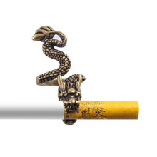 Cargar imagen en el visor de la galería, Serpiente Dragón Porta Cigarrillos Anillos para Fumador
