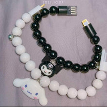 Laden Sie das Bild in den Galerie-Viewer, 2 Best Friend Sanrio Handy-Ladegerät, magnetisches Armband, Ladekabel, Armband
