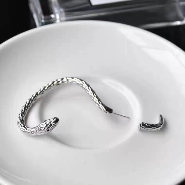 Hot Girl Cooler Schlangen-Ohrring aus Metall