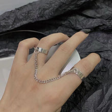 Laden Sie das Bild in den Galerie-Viewer, Personalisierter verstellbarer Ring mit Kettenkombination
