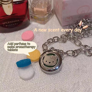 Sanrio Hello Kitty Aromaterapia Collar Agregar Perfume Repelente de Mosquitos
