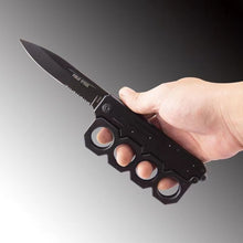 Cargar imagen en el visor de la galería, Cuchillo plegable para nudillos por separado, cuchillo de autodefensa para acampar al aire libre
