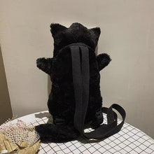 Laden Sie das Bild in den Galerie-Viewer, Halloween Geschenk Totenkopf Katze Kleiner Rucksack
