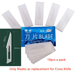 Cross Necklace Self-Defense Hidden Knife Replaceable Blade Necklace