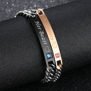 Beauty&amp;Beast King&amp;Queen Paar passendes Armband