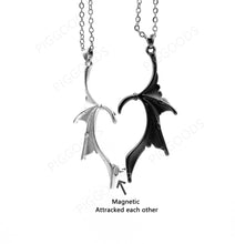 Load image into Gallery viewer, 2Pcs/set Matching Drogan Wings Magnetic Necklaces for Couples BFFs
