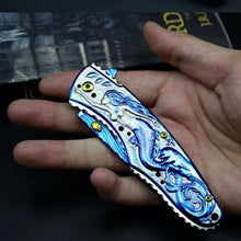 Load image into Gallery viewer, 3D Printed Mermaid Camping Knife with Belt Clip
