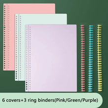 Load image into Gallery viewer, DIY A4 B5 Ring Binders Loose Leaf  Notebook
