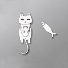 Laden Sie das Bild in den Galerie-Viewer, Eine Katze, ein Fisch, passende BFF-Ohrringe
