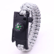 Load image into Gallery viewer, 5 in 1 Multi Bracelet Whistle Spark Maker Compass Rope Knife Bracelet
