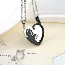 Load image into Gallery viewer, 2BFF Couples Cute Kittens Matching Cats Pendant Necklace
