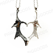 Laden Sie das Bild in den Galerie-Viewer, 2 Teile/satz Passende Drogan Wings Magnetische Halsketten für Paare BFFs
