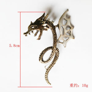 Clip de oreja de dragón luminoso fresco de moda