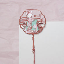 Load image into Gallery viewer, Metal Bookmark Kawaii Cat
