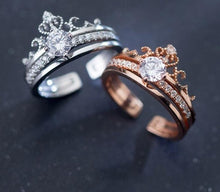 Load image into Gallery viewer, 2-in-1 Crown detachable Rings Set
