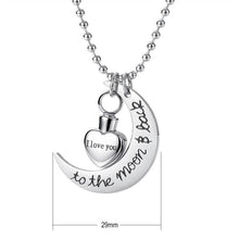 Load image into Gallery viewer, Keepsake For Pets Grandma Necklace Hairs Ashes keep in Memory Heart
