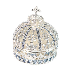 Hochwertige Geschenkbox mit europäischer Krone, Ring, Halskette, Armband