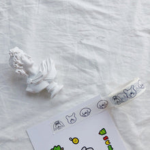 Cargar imagen en el visor de la galería, Herramientas escolares de cintas Washi de oso lindo de dibujos animados

