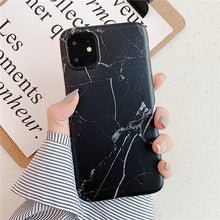 Load image into Gallery viewer, Holder Stand Marble Case For iPhone Huawei Skin IMD Silicon Phone Case
