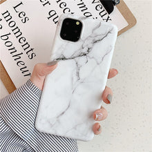 Cargar imagen en el visor de la galería, Funda de mármol con soporte para iPhone Huawei Skin IMD Funda de silicona para teléfono
