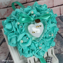 Load image into Gallery viewer, Party DIY Decors Heart Shape Simulation Rose Flowers Jewelry Case

