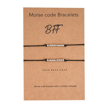 Laden Sie das Bild in den Galerie-Viewer, Neue DIY-Charm-Morse-Code-Armbänder für BFF-Paare
