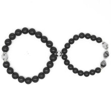 Load image into Gallery viewer, Black Energy Bead Distance Couple Magnetic Bracelet
