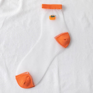 Creative Harajuku New Product Crystal Silk Tide Socks