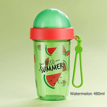 Load image into Gallery viewer, Fruit pattern Dual-use Two Side Separate Water Bottle
