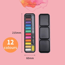 Load image into Gallery viewer, Solid Watercolor Paint Set Portable Water Color Drawing Brush
