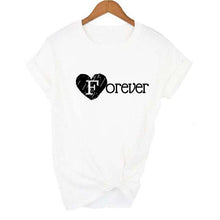 Cargar imagen en el visor de la galería, 1 Uds. Camisetas a juego con estampado de letras Best Friend Forever BFF
