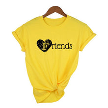 Laden Sie das Bild in den Galerie-Viewer, 1 Stück passende T-Shirts mit Buchstabenaufdruck „Best Friend Forever BFF“.
