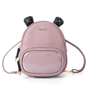 Mini Backpack Women Casual PU Leather Shoulder Bag