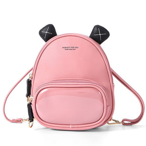 Mini Backpack Women Casual PU Leather Shoulder Bag