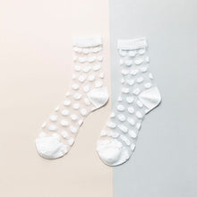 Load image into Gallery viewer, Short Female Thin Crystal Silk Cotton Lace Mesh Boat Socks
