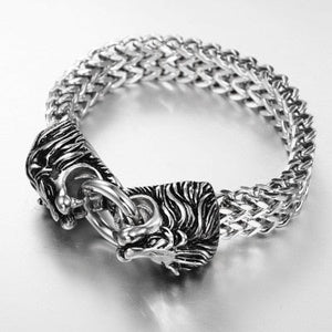Doppeltes Löwenkopf-Armband, cooles Herrenarmband