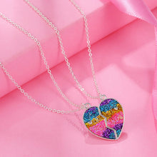 Load image into Gallery viewer, 2Pcs/Set Gradient Color Heart-shaped Magnetic Stitching BFF Friendship Necklace
