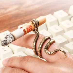 Serpiente Dragón Porta Cigarrillos Anillos para Fumador