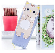 Load image into Gallery viewer, Funny 3D Lying Cat Canvas Pencil Case
