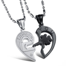 Laden Sie das Bild in den Galerie-Viewer, Herz- und Schlüsselpuzzle „Ich liebe dich“-Halskette für Paare und beste Freunde
