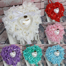 Load image into Gallery viewer, Party DIY Decors Heart Shape Simulation Rose Flowers Jewelry Case
